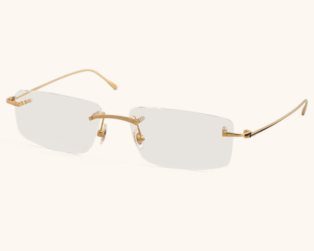 Cartier CT0070O K18 リムレスフレーム