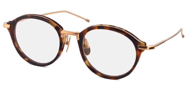 Thom Browne UEO011A col.215 Honey Tortoise/Gold