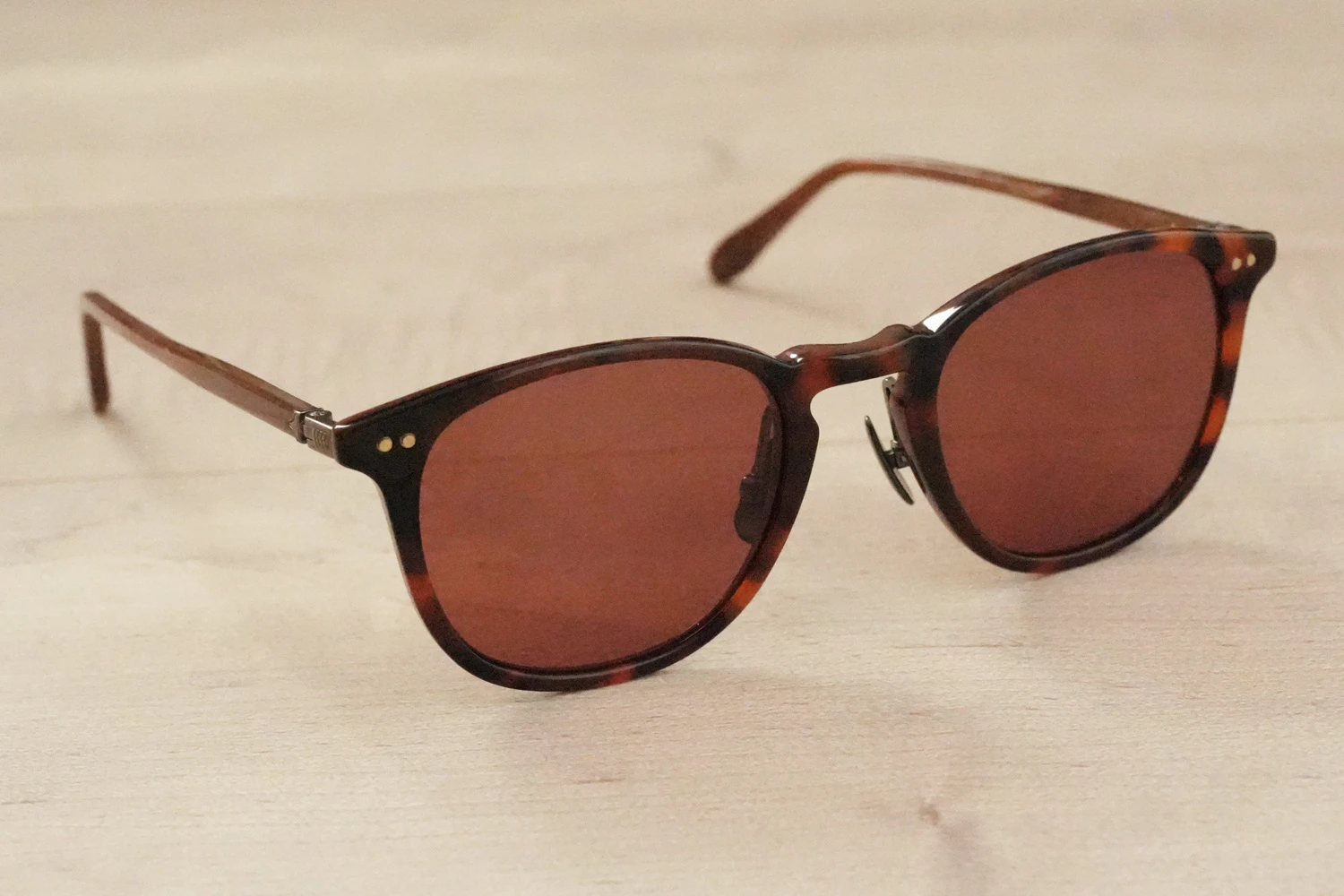 Garrett Leight Kinny J Sun col.Sienna Tortoise Laminate/Pure Rosewood