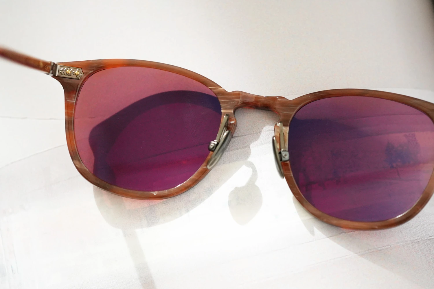 Garrett Leight Kinny J Sun col.Sienna Tortoise Laminate/Pure Rosewood