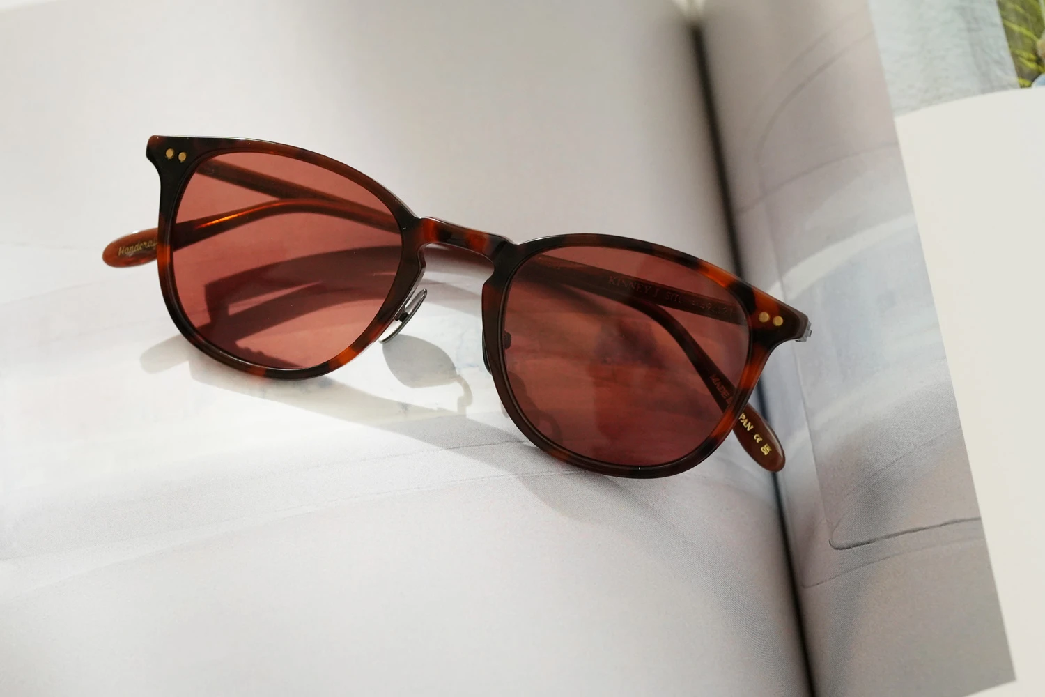 Garrett Leight Kinny J Sun col.Sienna Tortoise Laminate/Pure Rosewood