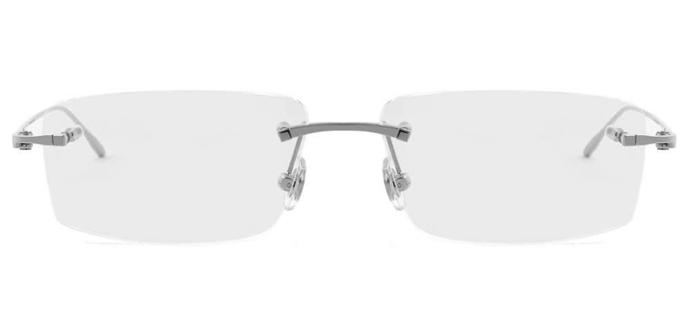 Cartier CT0070O K18ホワイトゴールド リムレスフレーム