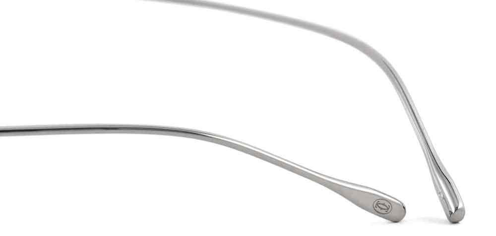 Cartier CT0070O K18ホワイトゴールド リムレスフレーム