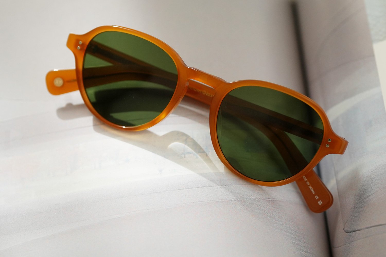 Garrett Leight Casillas Sun col.Summer Sun/Semi-Flat Pure Green