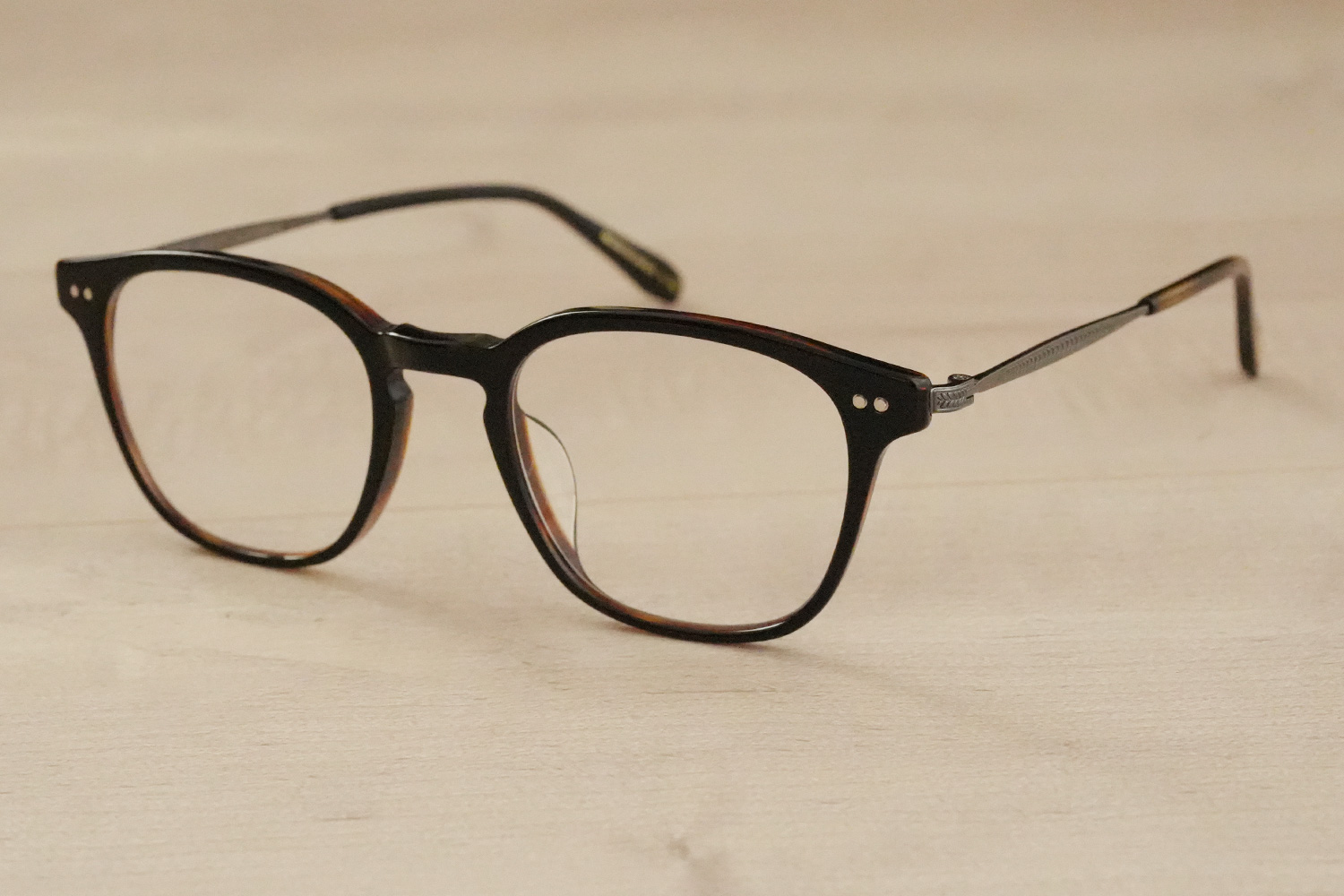 Garrett Leight Clark J col.Ebony Tortoise-Gunmetal