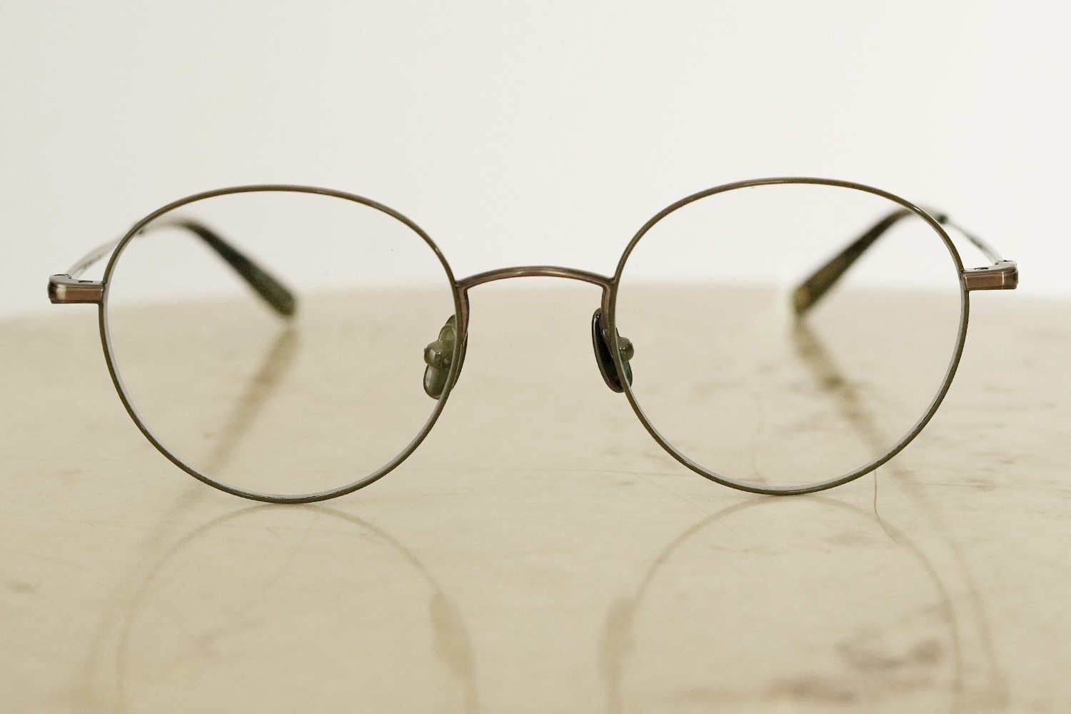 Garrett Leight Cloy II col.Antique Gold-Olive-Douglas Fir