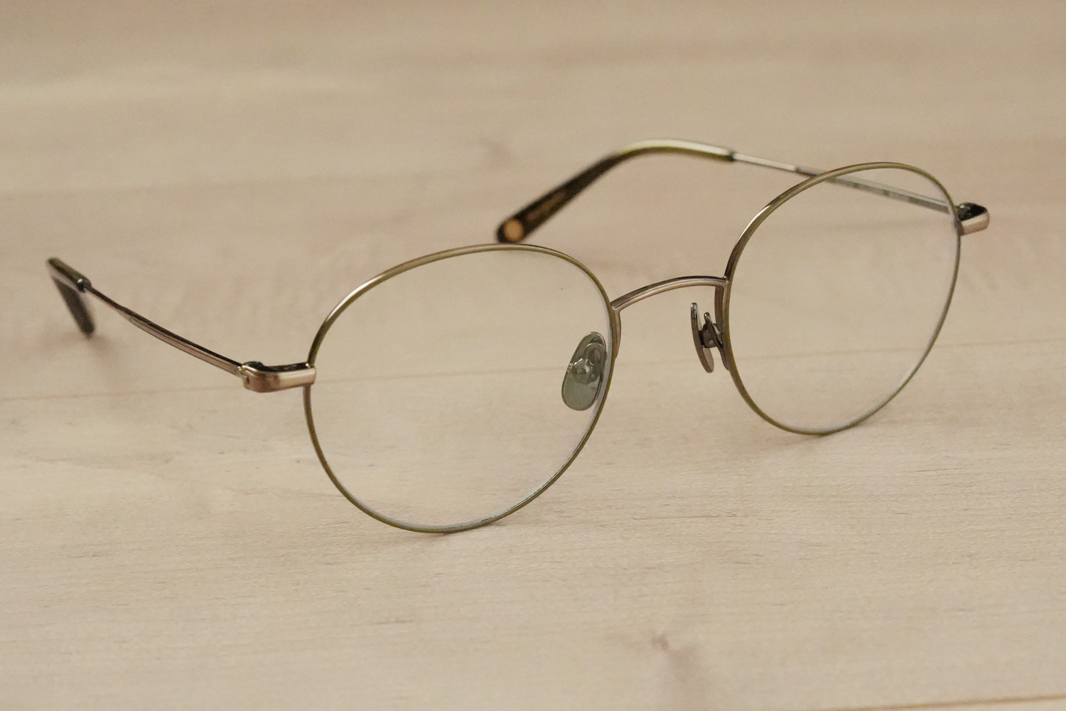 Garrett Leight Cloy II col.Antique Gold-Olive-Douglas Fir
