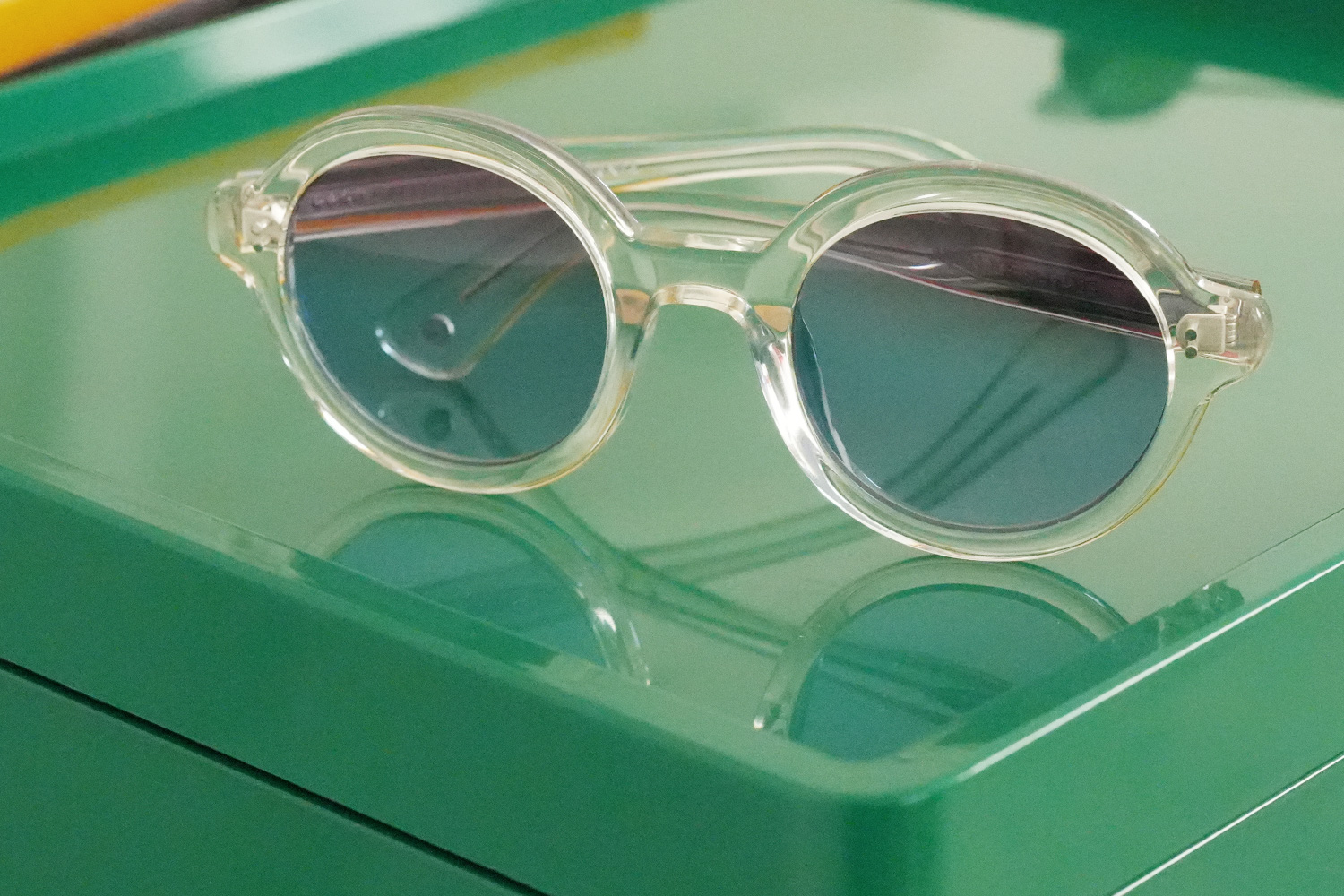 Garrett Leight JULIEN SUN col.Ice/Semi-Flat Sapphire Gradient