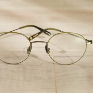 Garrett Leight Cloy II col.Antique Gold-Olive-Douglas Fir