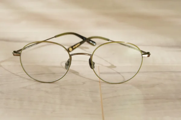 Garrett Leight Cloy II col.Antique Gold-Olive-Douglas Fir