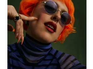 Garret Leight GLCO X OZZY SUN col.Platinum/Semi-Flat Indigo