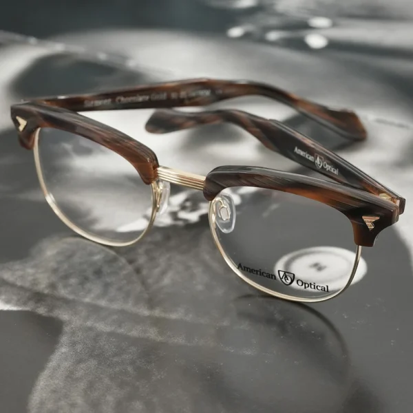 Amercan Optical Sirmont 51 col.Chocolate Gold