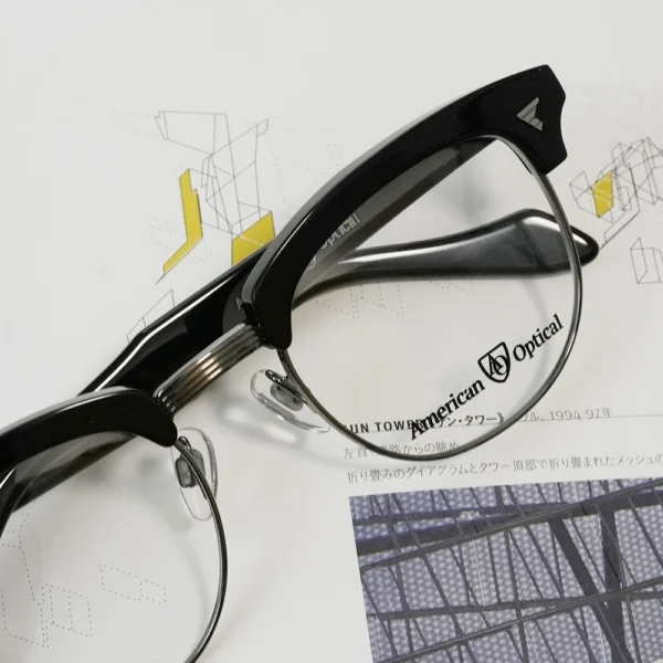 Amercan Optical Sirmont 51 col.Black Gunmetal